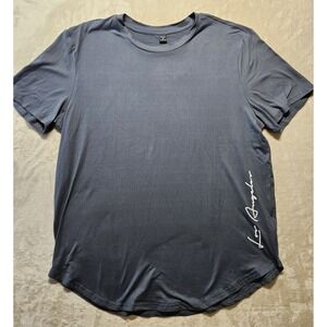 Manfinity Los‎ Angeles Script Tee Shirt Mens XL Gray Casual Streetwear